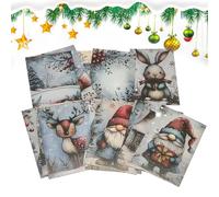 Assortiment de Cartes de Noël,20 Pièces De Lettres Mignonnes Et Variées | Cartes De Vœux Pour Les Fêtes | Pour Partage De Messages Adulte Étudiant Ami Famille Fille Professeur Action De Grâce Fête D E