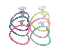 Assortiment de cerceaux d ' entraînement compacts pour Poissons Betta, Six Arches de Couleur montées offrant Un enrichissement du Mouvement de l ' Aquarium et Un Ensemble de décoratif, Cerceau