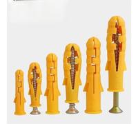 Assortiment de chevilles et vis for cloisons sèches M6, M8, M10, murales à expansion en plastique nervuré, tête plate Philips (50 mm, 5 pièces)(50mm,M10 5pcs)