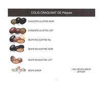 Assortiment de chocolat de Pâques, Pécou Colis de pâques X 5 kg