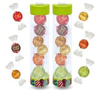 Assortiment de Chocolats de Pâques | 2 Tubes garnis de 6 bouchées LINDOR de LINDT aux Saveurs Originales | Idéal à Offrir, Cacher ou comme Décoration de Pâques