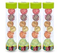 Assortiment de Chocolats de Pâques | 4 Tubes garnis de 6 bouchées LINDOR de LINDT aux Saveurs Originales | Idéal à Offrir, Cacher ou comme Décoration de Pâques