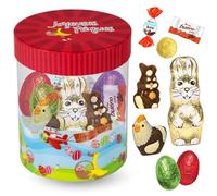 Assortiment de Chocolats de Pâques | Boite garnie de 35 confiseries : KINDER Schokobons, Mini Bueno, Moulages et Œufs | Idéal à Offrir, Cacher ou comme Décoration de Pâques