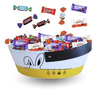 Assortiment de Chocolats de Pâques | Panier Chasse aux oeufs garni de 60 Friandises : KINDER Schokobons et Mini - Bueno, Daim, Célébrations, Milka | Idéal à Offrir, Cacher