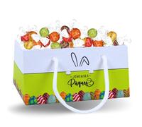Assortiment de Chocolats de Pâques | Panier garni de 25 LINDOR de Lindt aux Saveurs Originales | Idéal à Offrir, Cacher ou comme Décoration de Pâques