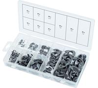 Assortiment de circlips de type E en pouces, 300 pcs (prix indicatif - ref vendue uniquement en présentoir)
