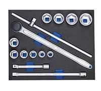 Gedore Assortiment de clés à douille Gedore 3/4'' dans le module Check-Tool, 14 pcs Quantité:1