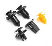 Assortiment de clips de garniture en plastique pour Honda Civic Mk8, 51 pièces de fixations pour pare-chocs de roue, noir et orange, 19,7 x 28,6 mm à 18,6 x 20,4 mm, compatible avec Honda