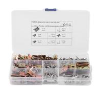 Assortiment de clips et d’écrous en U antirouille, fixations pour garnitures intérieures automobiles avec vis en acier inoxydable, kit de 85 clips de type U pour les panneaux de