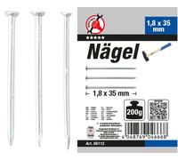 BGS Diy 88112 - Assortiment de clous - 200 g - 1,8 x 35 mm