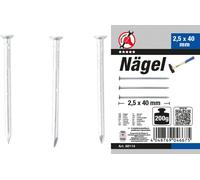BGS Diy 88114 - Assortiment de clous - 200 g - 2,5 x 40 mm