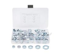Assortiment de colliers de serrage à double oreille 80 pièces Colliers de serrage à double oreille
