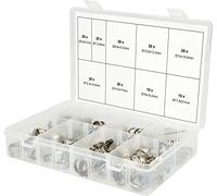 Assortiment de Colliers de serrage à oreille, Ø 5, 8-21 mm, 170 pcs