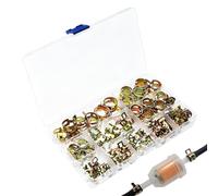 Assortiment De Colliers De Serrage - Serrage Sécurisé Anti-Fuites,Kit Colliers de Tailles Assorties | pour mécaniciens réparation moteur espace restreint entretien bateau tondeuse plomberie