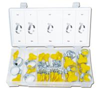 Assortiment de colliers de serrage universels Colliers de serrage à serrage manuel rapide 26 pcs.