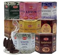 Assortiment de cônes d'encens à refoulement pour Cascade et Tapis Inciensos Aromaticos|Incienso|Inciense|Insienso