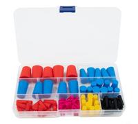 Assortiment de cônes en silicone de 105 pièces pour revêtement en poudre, peinture et sablage, résistant à la chaleur jusqu'à 315 °C