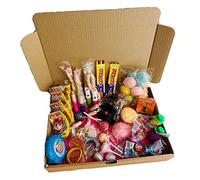 Assortiment de confiseries rétro - Box à bonbons rétro - Confiseries d'antan - Cadeau original - 53 pièces, multicolore