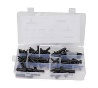 Assortiment de connecteurs sous vide 113 pièces pour raccords de tubes sous vide automobile avec étui en plastique, matériau en nylon, remplacement direct pour tuyau de voiture et essuie-glace