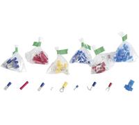 Assortiment de cosses à sertir 838517 0.705 mm² 10 mm² blanc, jaune, rouge, bleu, métal 1050 pc(s)
