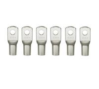 Assortiment de cosses en cuivre étamé, 10~100pocs, 4-50mm, bornes à sertir, fil de batterie, connecteurs de câbles de soudage(SC16-10,25 pcs)