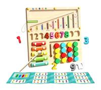 Assortiment de couleurs de jouets en bois - ensemble, jeu assorti | Commission d'activité éducative Attention au développement sensoriel : par le séquençage des chiffres et l'interaction audiovisuelle