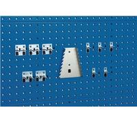 Bott Assortiment de porte-outils 11-pcs. galvanisé p. panneaux perforés 5 crochet/5 d Quantité:1