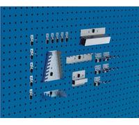 Bott Assortiment de porte-outils 20-pcs.galvanisé p. panneaux perforés 10 crochet/5 d Quantité:1