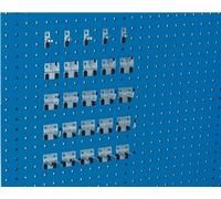 Assortiment de crochets 25 pièces pour plaques perforées pour plaques perforées