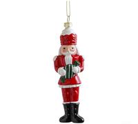 Assortiment de décorations à suspendre en plastique avec motifs Père Noël et bonhomme de neige pour sapin de Noël et chambre festive (H)