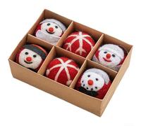 Assortiment de décorations de Noël en feutre de laine avec flocons de neige et sapins pour décoration traditionnelle (F)