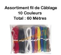 Assortiment de Fil de Câblage en 10 Couleurs Différentes Qualité Multibrin