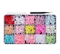 Assortiment de formes 3D en forme de nœud et de fleurs pour ongles