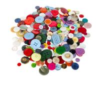 Assortiment de formes et de tailles - 250 g - Mélange multicolore - Boutons mélangés pour couture, scrapbooking et décorations
