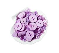 Assortiment de formes et de tailles pour loisirs créatifs, 250 g, lilas, boutons décoratifs pour couture, création de cartes et loisirs créatifs