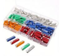 Assortiment de fusibles automobiles européens 200 pièces pour fusibles Torpedo 5A-25A avec codes couleur d'ampérage pour voitures anciennes et classiques 25 x 6 mm