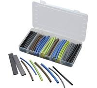 Assortiment de gaines thermorétractables 2:1 TRU COMPONENTS 1564941 88 pièces Noir
