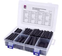 Assortiment de gaines thermorétractables TRU COMPONENTS T1807CA006 noir Taux de retreint:3:1 300 pièces