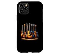 Assortiment de Guitares électriques acoustiques Vintage pour guitaristes Coque pour iPhone 11 Pro