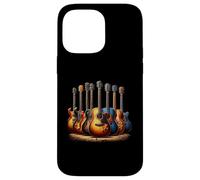 Assortiment de Guitares électriques acoustiques Vintage pour guitaristes Coque pour iPhone 14 Pro Max