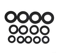 Assortiment de joints d'étanchéité en caoutchouc pour réparation de fuites de plomberie résidentielle, lot de 13 pièces avec 3 tailles 3/8", 1/2" et 3/4" pour éviers, baignoires, douches