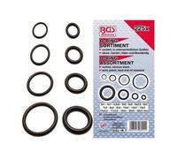 Assortiment de joints toriques - BGS TECHNIC - Ø 3 - 22 mm - 225 pièces - Caoutchouc acrylique (NBR)