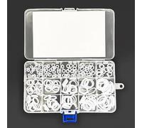 Assortiment de joints toriques en silicone blanc transparent de 328 pièces avec crochet et crochet pour réparation automobile et plomberie