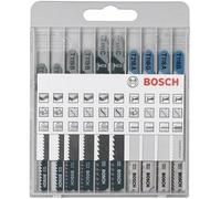 Bosch Accessories 10 pièces Jeu de lames de scie sauteuse Basic for Wood and Metal (bois et métal, accessoires pour scie sauteuse)