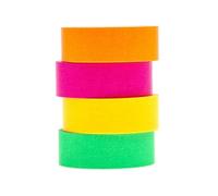 Assortiment de Masking tape - Fluo classique - 1,5 x 5 m - 4 pcs
