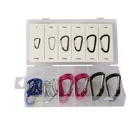 Assortiment De Mousquetons En Aluminium - 12 Pcs