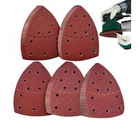 Assortiment de papier abrasif, feuilles abrasives - Tampons triangulaires pour ponçage de précision, travail du bois, polissage du métal et projets de bricolage