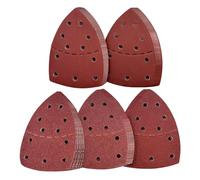 Assortiment de Papier de Verre - Patins De Ponçage,Pads Abrasifs Triangulaires à 11 Trous pour Polissage Métal Précision Rénovation Bois Plâtre Projets Créatifs Réparation Auto