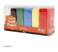 Assortiment de pâtes à modeler Soft Foam - 6 x 10 g G