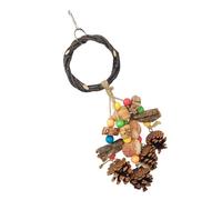 Assortiment de perles en bois pour perroquet, balançoire, activité d'escalade pour petits oiseaux pour réduire l'ennui, l'exercice des petits oiseaux